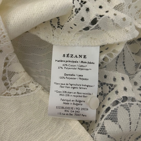 Sezane Bianca Blouse - Picture 4 of 10